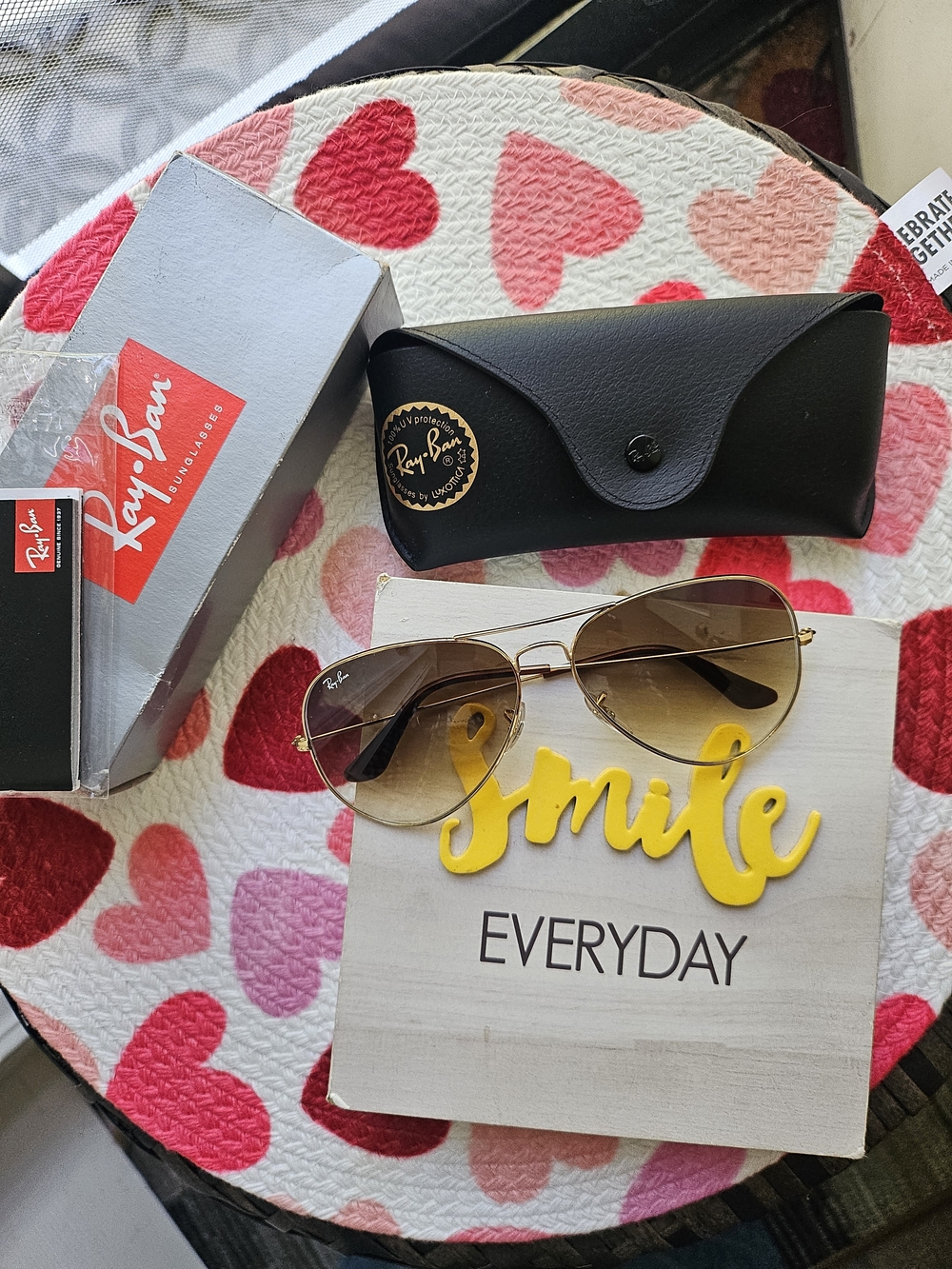 Ray-Ban Aviator Sunglasses - Gold Frames with Brown Gradient Lenses